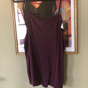 NWOT free people ribbed tank top in plum